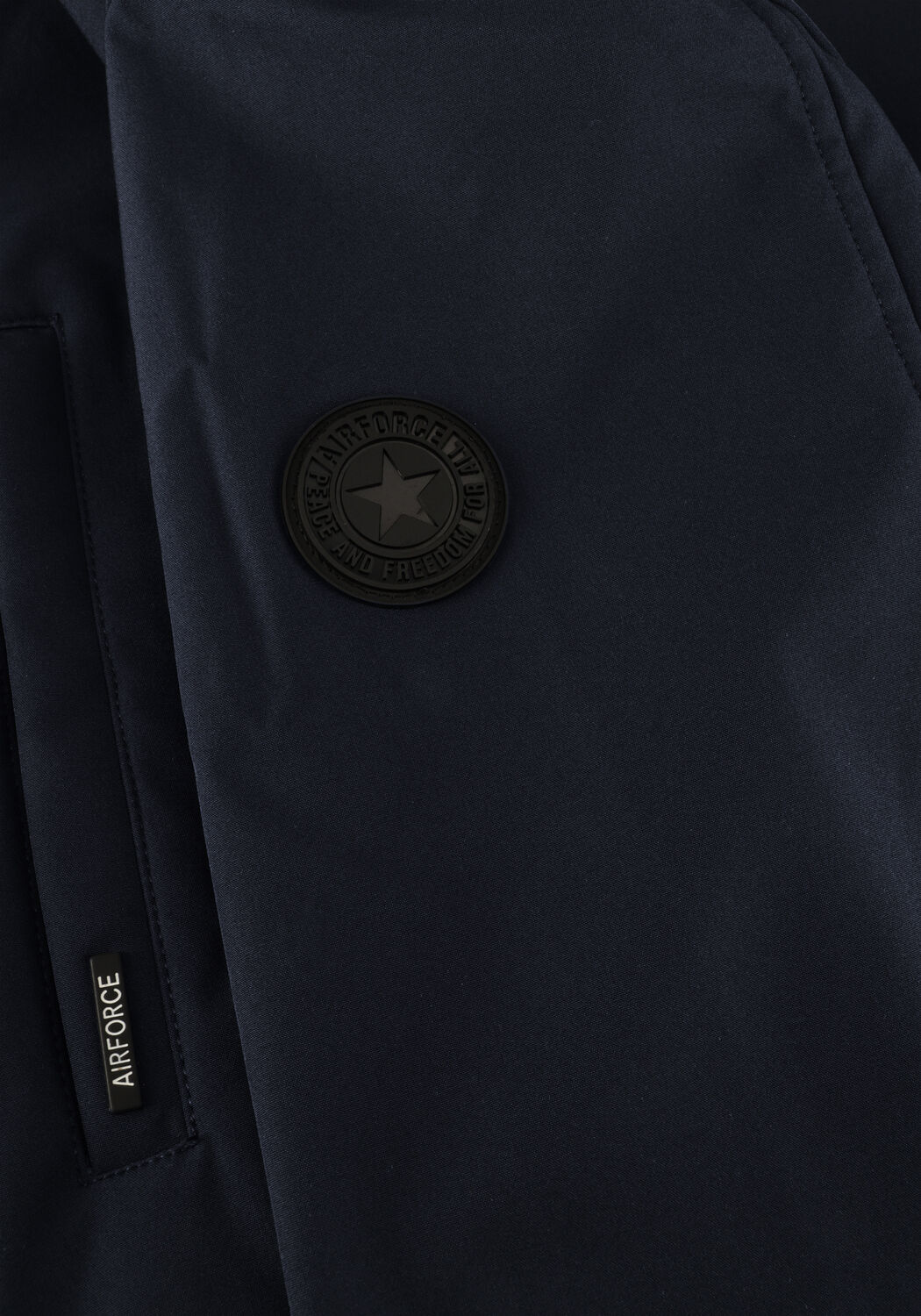 Dunkelblau AIRFORCE Jack SOFTSHELL JACKET CHESTPOCKET - large