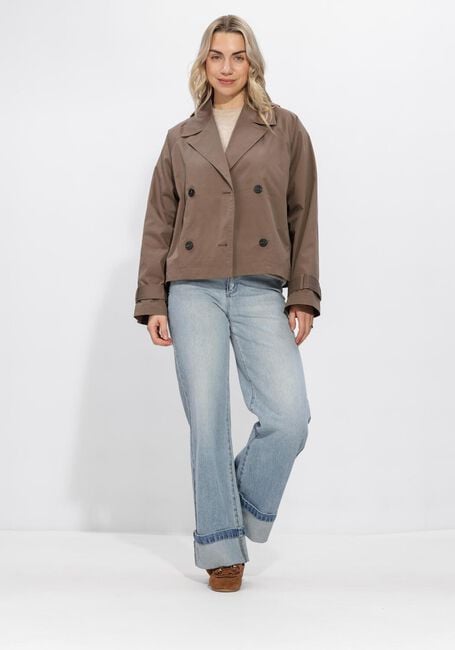 Braune SELECTED WOMEN Jack SLFNEW CILO SHORT TRENCHCOAT - large