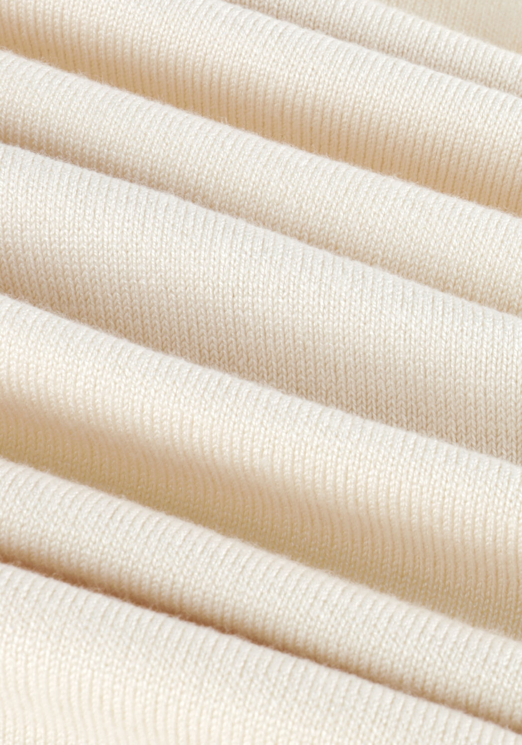 Ecru NOTRE-V Rollkragenpullover BASIC KNIT BLOUSE - large