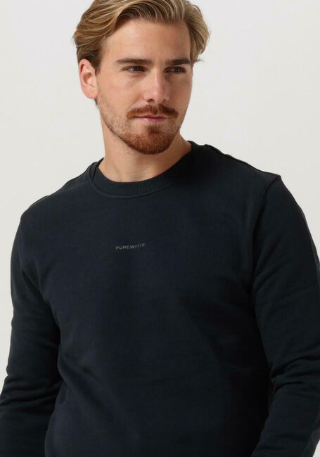 Dunkelblau PUREWHITE Pullover CREWNECK WITH ARTWORK PATCH ON BACK - large