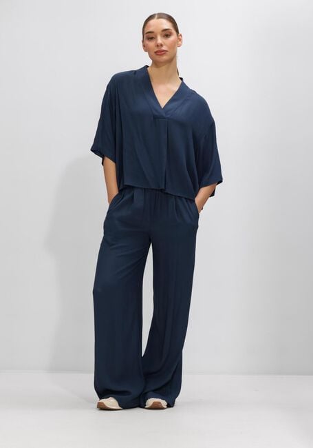 Blaue BY-BAR Weite Hose BENJI VISCOSE PANT - large