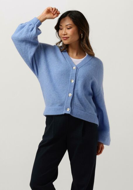 Blaue MSCH COPENHAGEN Strickjacke MSCHPETRINELLE HOPE CARDIGAN - large
