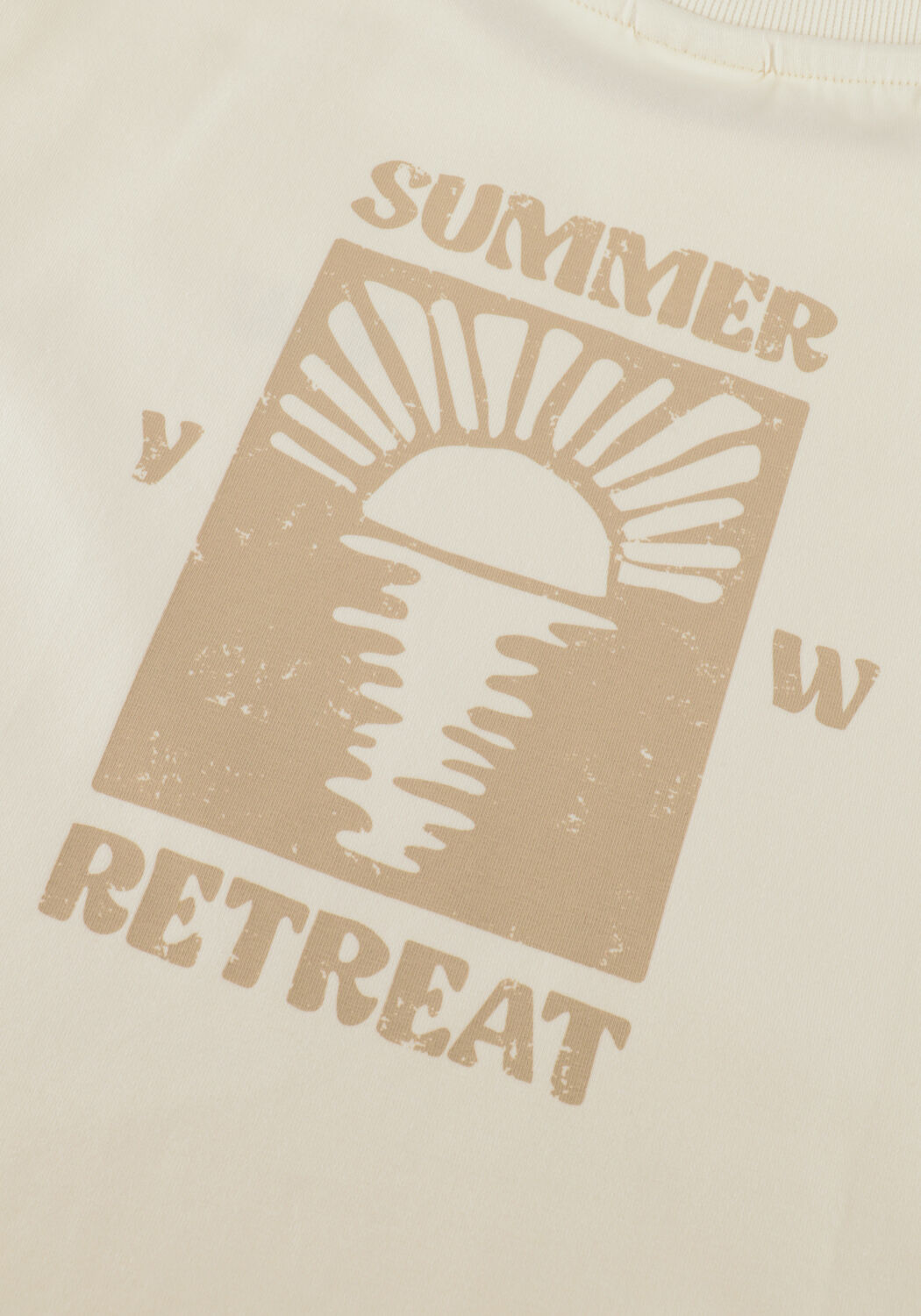 Wei&szlig;e YOUR WISHES T-shirt SUNSET WIDE TEE - large