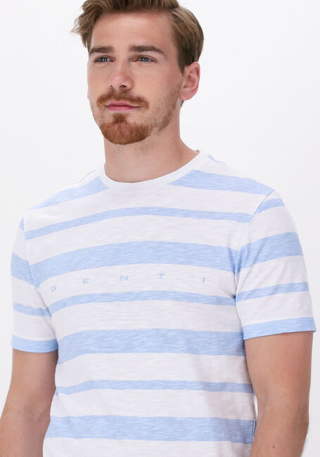 Blau/weiß gestreift GENTI T-shirt J5029-1222 - large