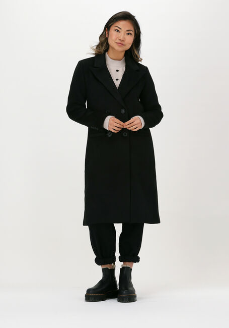Schwarze OBJECT Mäntel LINEA COAT - large