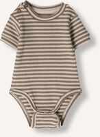 Braune PLAY UP Strampler STRIPED RIB BODY Braune PLAY UP Strampler STRIPED RIB BODY - medium