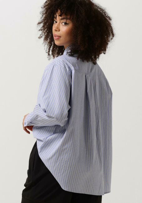Blaue NEO NOIR Blusen DALMA STRIPE STONE SHIRT - large