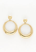 Goldfarbig NOTRE-V Ohrringe X BO - HOOPS - medium