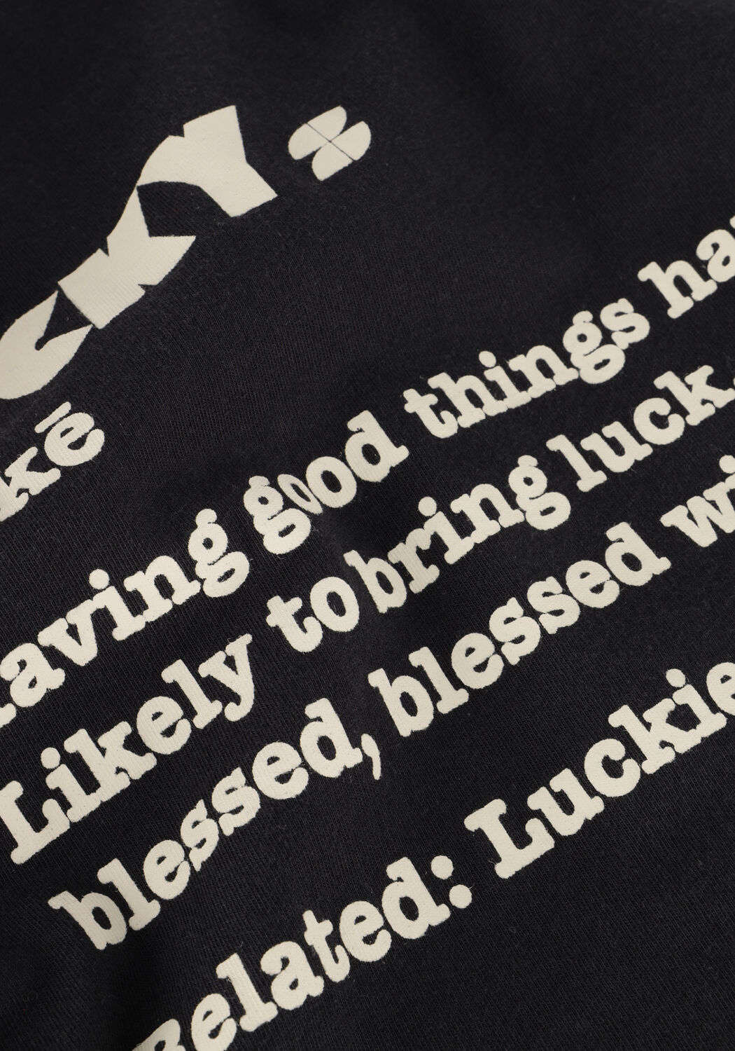 Schwarze BY-BAR T-shirt THELMA DICTIONARY TOP - large