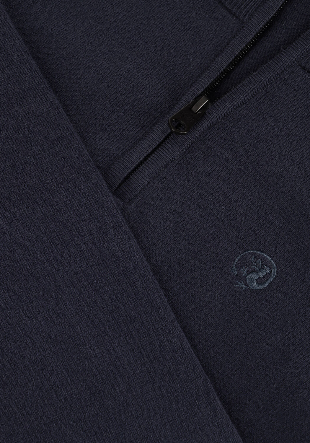 Blaue CAST IRON Pullover HALF ZIP COLLAR ESSENTIAL COTTON STRETCH - large