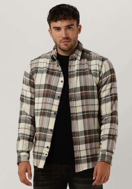 Beige ANERKJENDT Casual-Oberhemd AKLOUIS BRUSHED CHECK - large