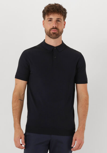 Schwarze GENTI T-shirt POLO BUTTON SS K2046-1260 - large