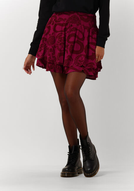 Bordeaux ALIX THE LABEL Minirock LADIES WOVEN DRAGON MINI SKIRT - large