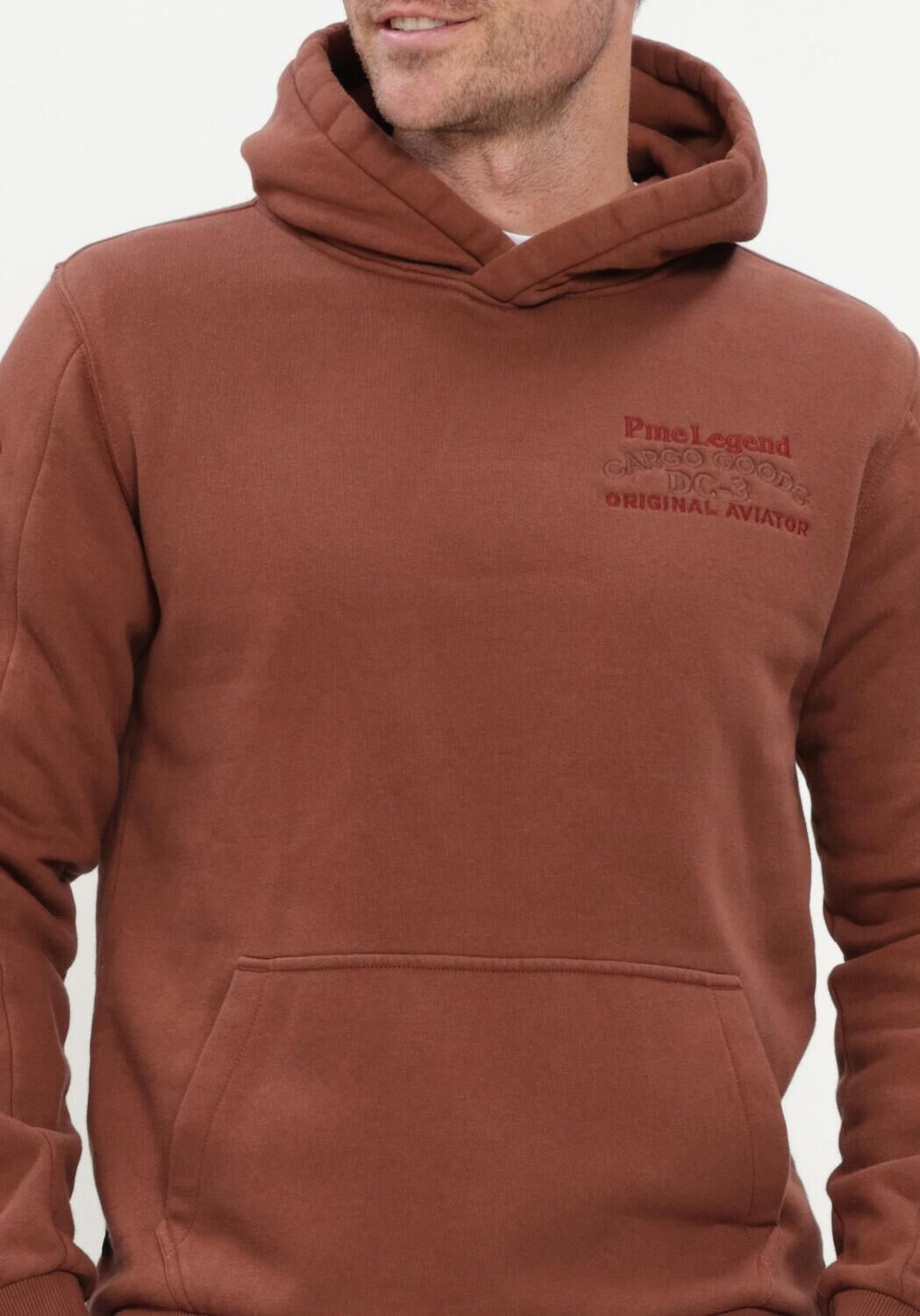 Braune PME LEGEND Sweatshirt HOODED 3T CROSS FLEECE - large