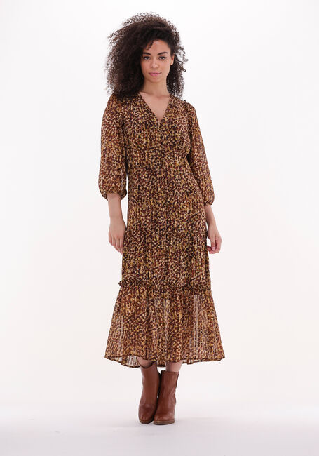 Braune SECOND FEMALE Maxikleid NUTMEG DRESS - large