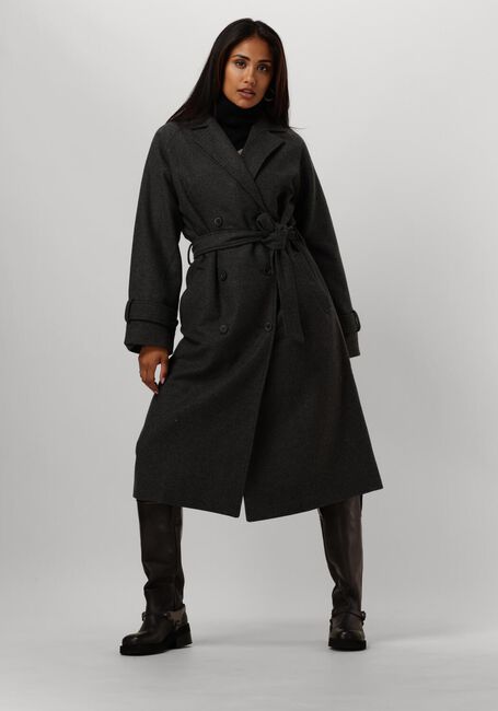 Schwarze OBJECT Minikleid OBJRAY L/S KNIT ROLLNECK DRESS - large