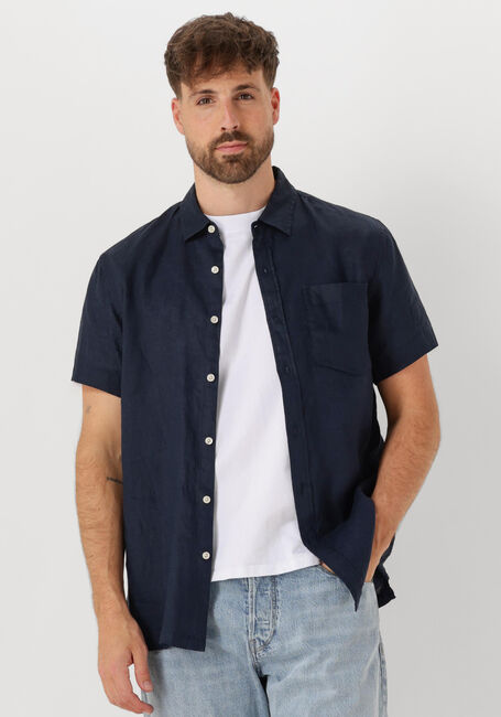 Dunkelblau SCOTCH & SODA Casual-Oberhemd LINEN SHIRT - large