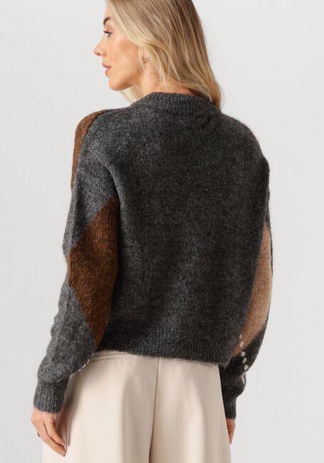 Mehrfarbige/Bunte ROUGE EDIT Pullover ROUARGYLE LS V NECK KNIT - large