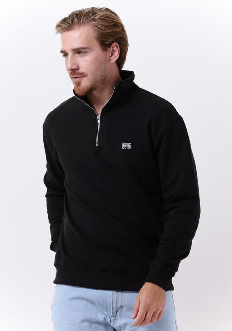 Schwarze WOODBIRD Pullover LASS BLAIN ZIP SWEAT - large