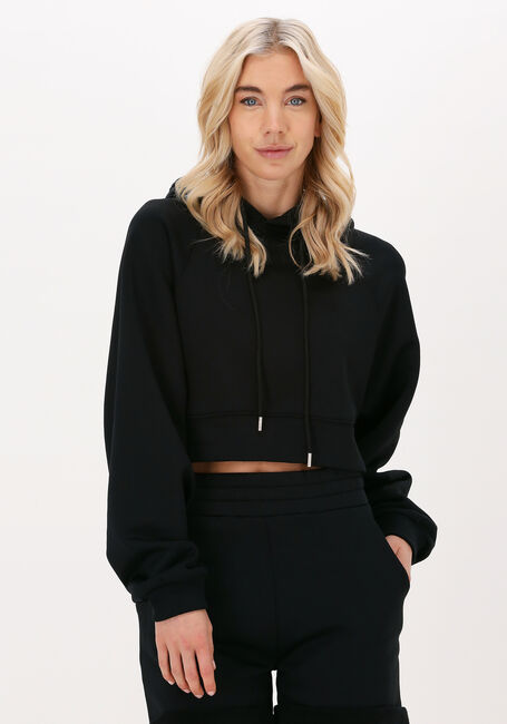 Schwarze LUNE ACTIVE Sweatshirt KATIE CROPPED HOODIE - large