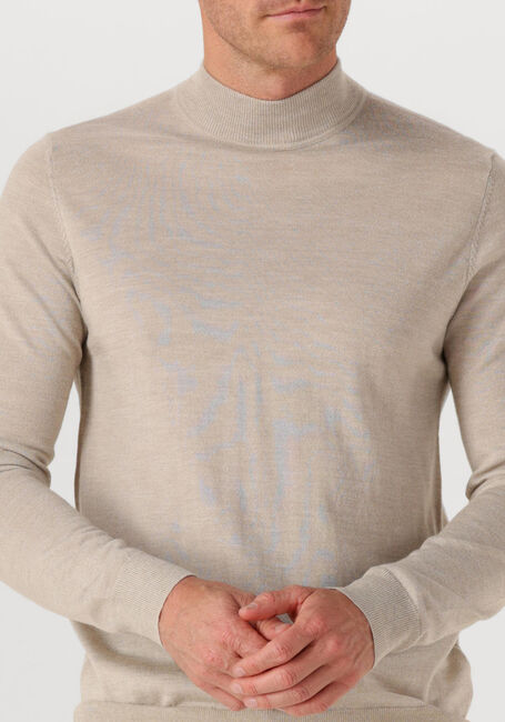 Beige PROFUOMO Rollkragenpullover PULLOVER MOCK NECK MERINO - large