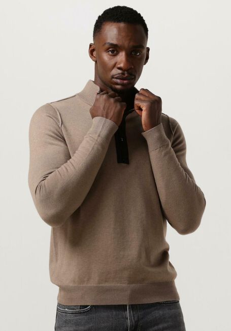 Beige BUTCHER OF BLUE Pullover CLIFDEN HALFZIP - large