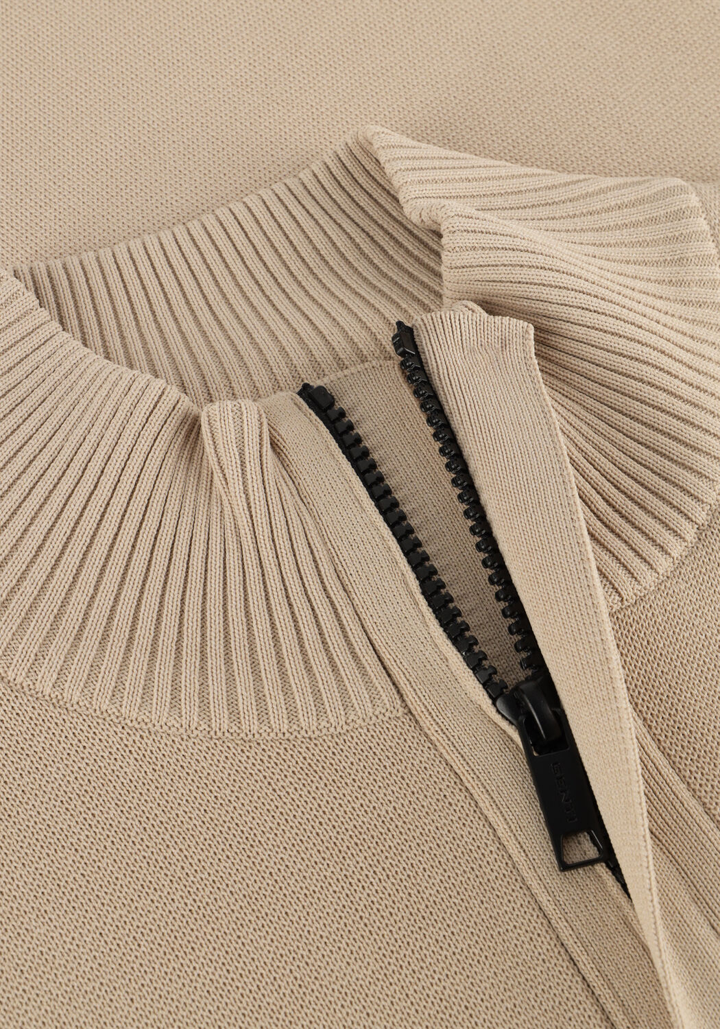 Beige GENTI Pullover TURTLE ZIP - large