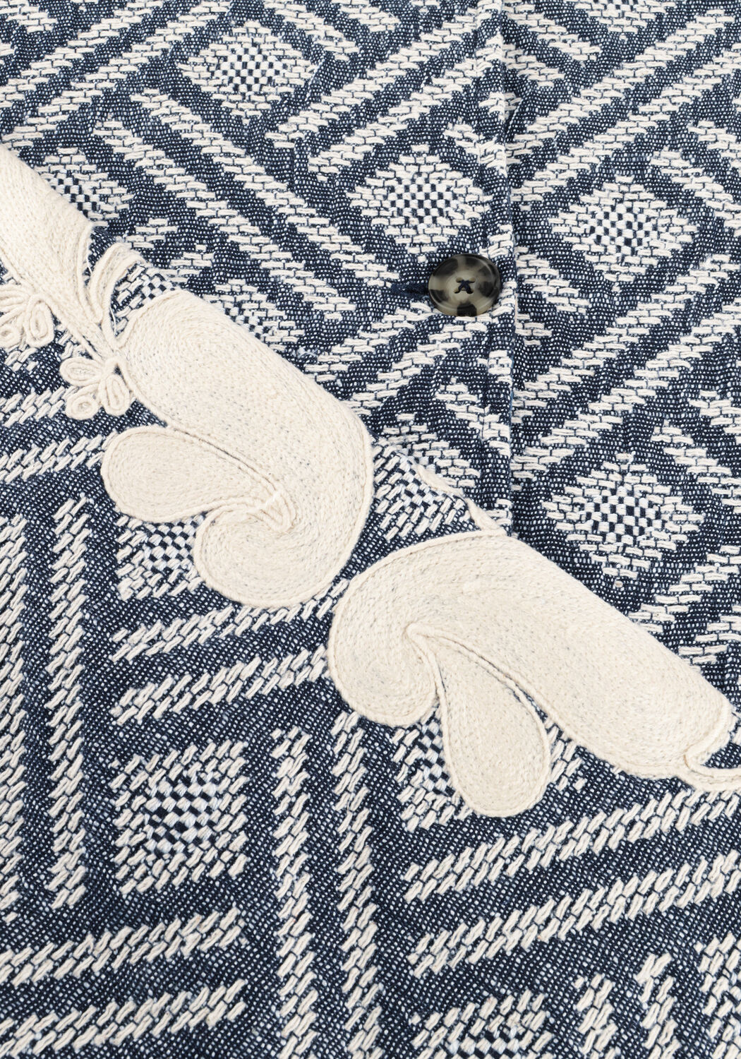 Blaue SUMMUM Jack JACKET BLUE JACQUARD - large