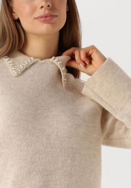Beige Y.A.S. Pullover YASNERIS LS KNIT PULLOVER - large