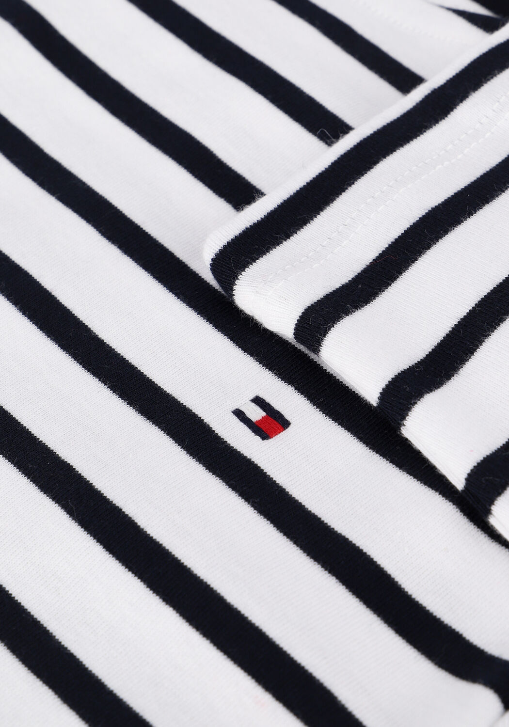 Wei&szlig;e TOMMY HILFIGER T-shirt SLIM STP BOAT-NK TOP 3/4 SLV - large