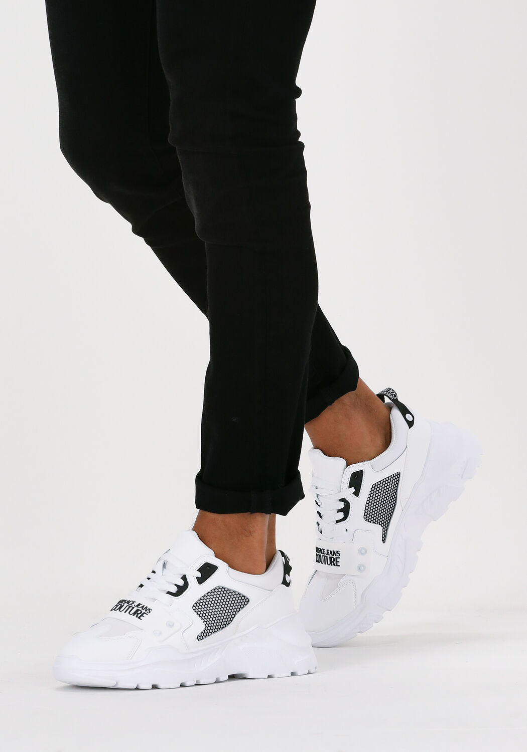 Wei&szlig;e VERSACE JEANS Sneaker Low SPEEDTRACK DIS SC4 - large