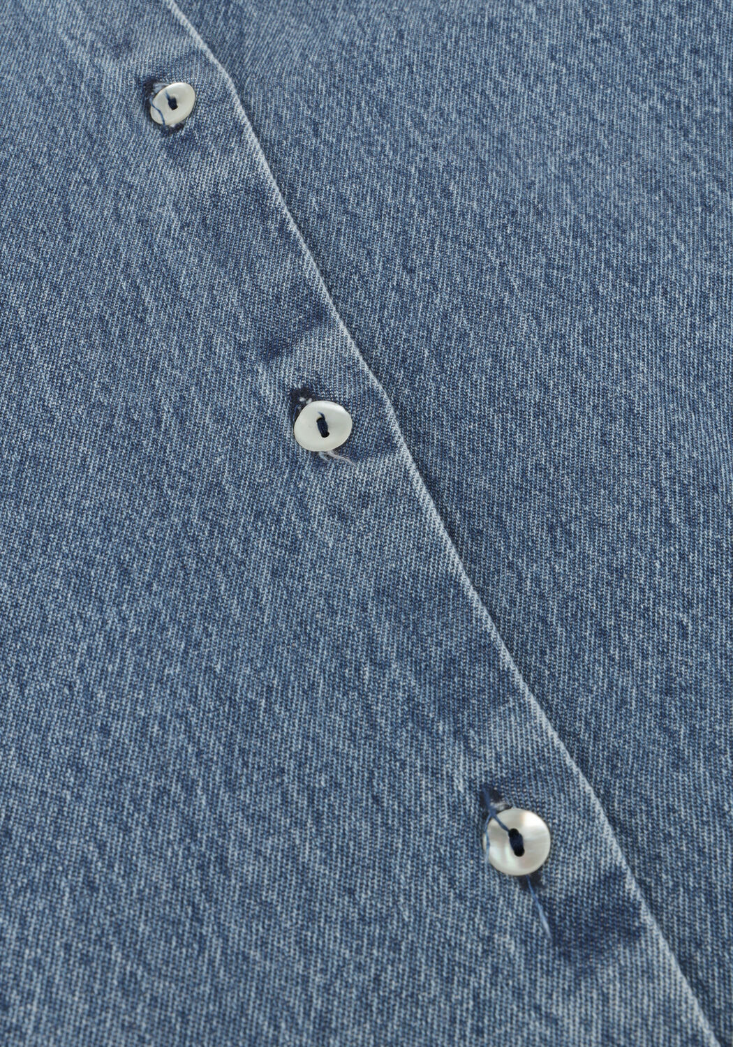 Blaue BY-BAR Blusen SARAH SHORT DENIM BLOUSE - large