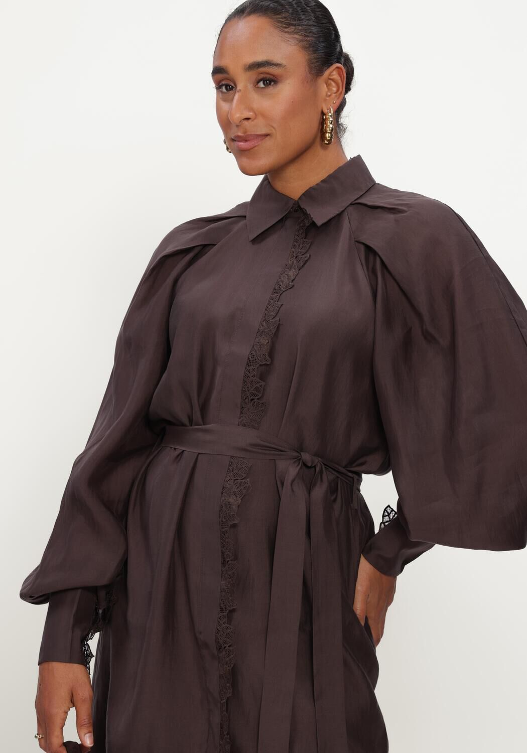 Braune COPENHAGEN MUSE Minikleid CMMOLLY-DRESS - large