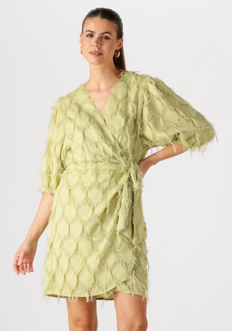 Khaki AAIKO Minikleid FLORICA FRINGE PES 482 - large