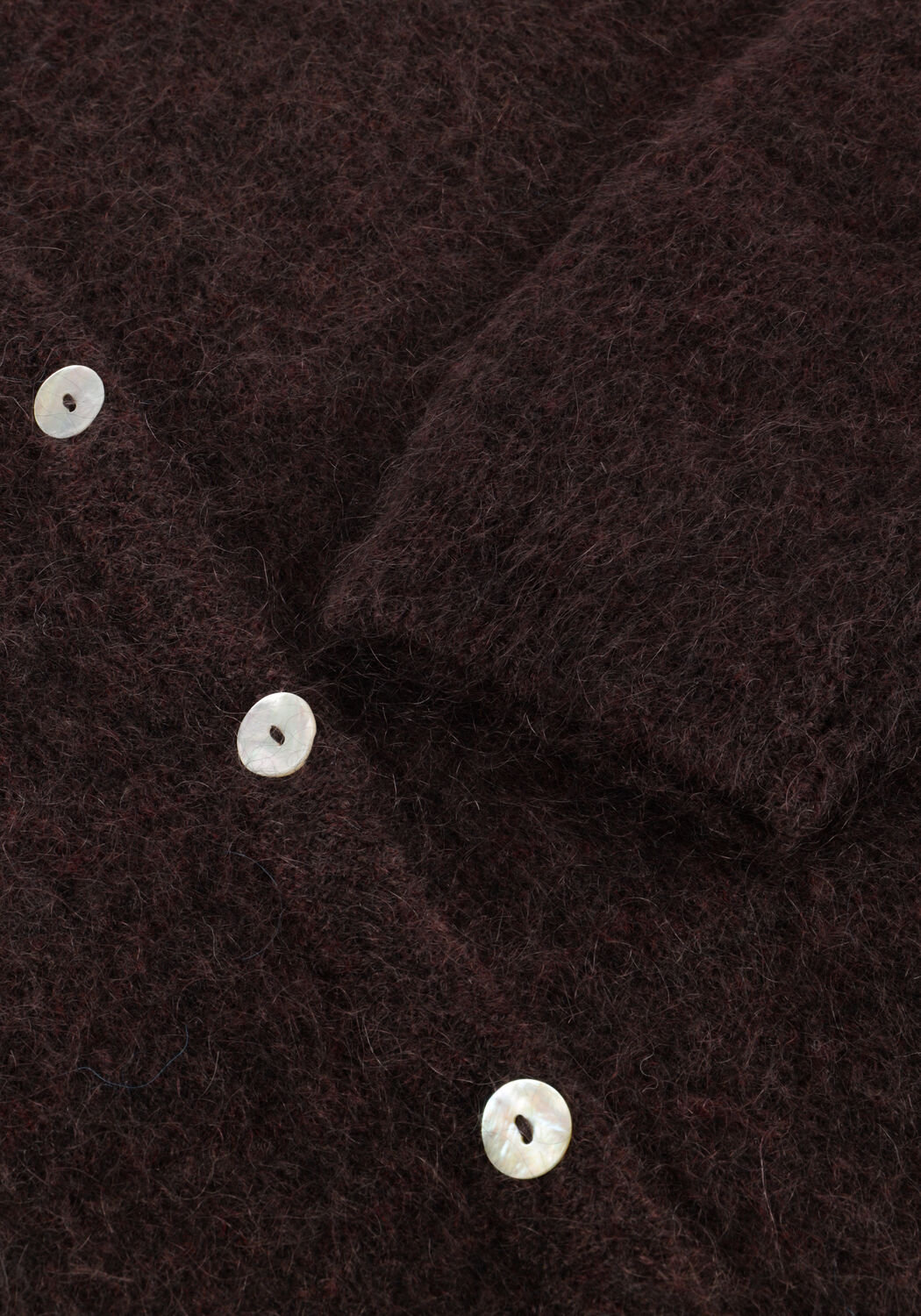 Braune STUDIO ANNELOES Pullover BIBI MOHAIR CARDIGAN - large