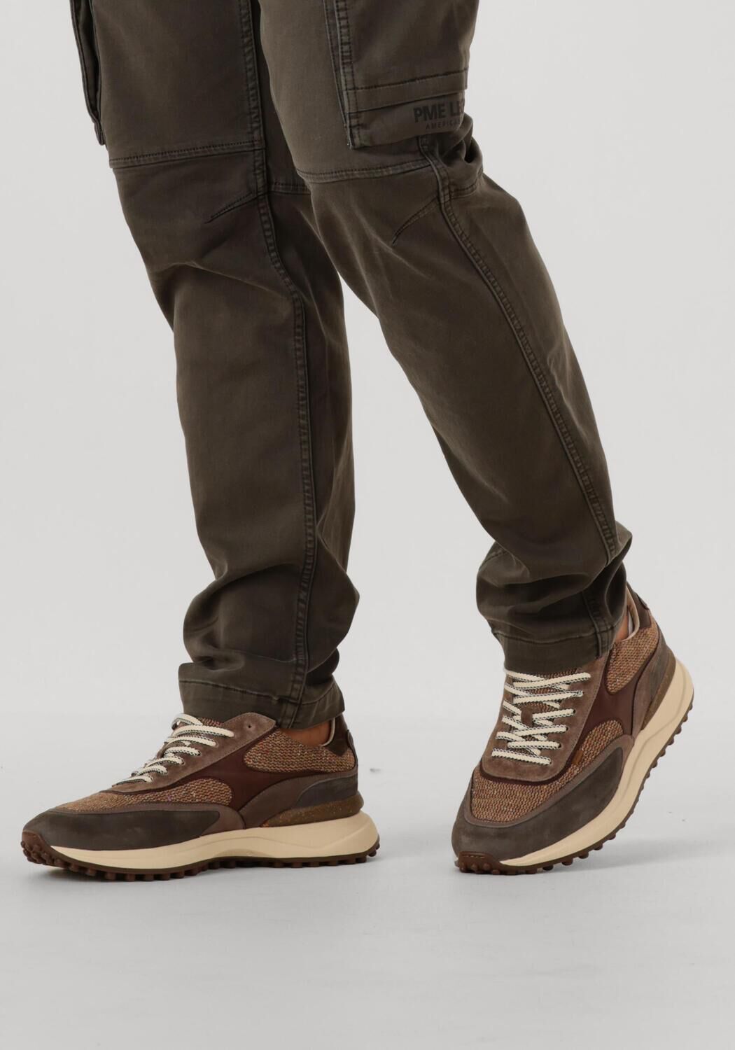 Taupe FLORIS VAN BOMMEL Sneaker Low SFM-10152 NOPPI - large