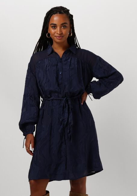 Blaue POM AMSTERDAM Minikleid JACQUARD MIDNIGHT BLUE - large