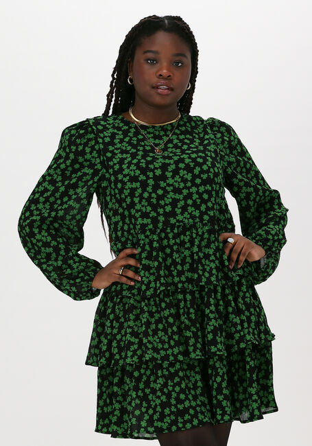 Grüne OBJECT Minikleid ALETTIA L/S SHORT DRESS - large
