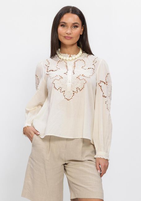 Nicht-gerade weiss SUMMUM Tops & T-shirts TOP EMBROIDERED CAMBRIC - large