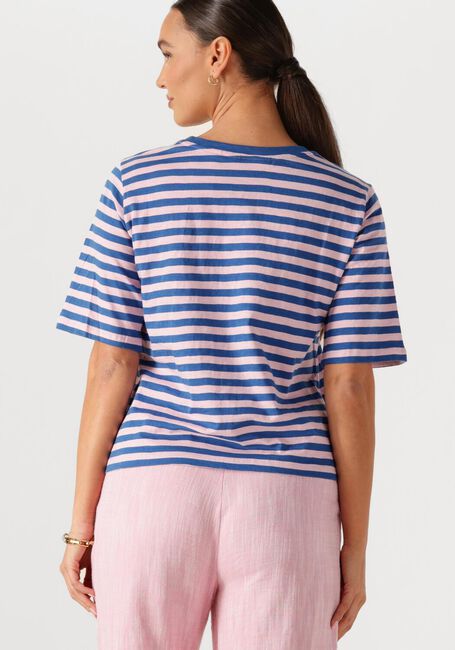 Mehrfarbige/Bunte POM AMSTERDAM T-shirt TSHIRT STRIPE BLUE PINK - large