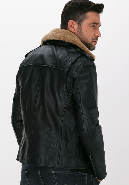 Schwarze GOOSECRAFT Lederjack GALLERY544 - large