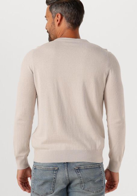 Beige LYLE & SCOTT Pullover COTTON MERINO CREW NECK JUMPER - large