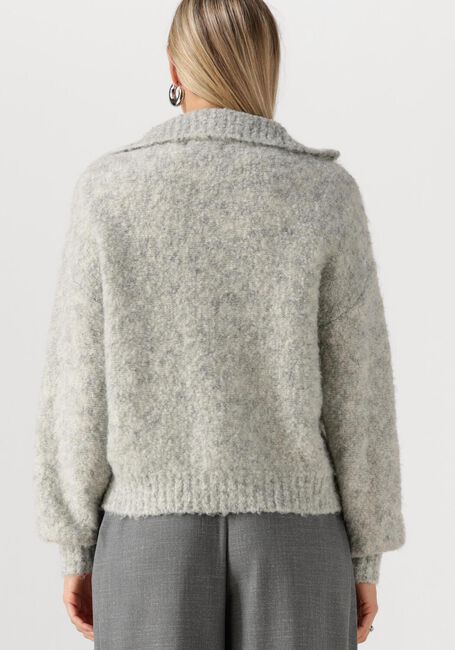 Hellgrau SIMPLE Pullover KNIT-BOUCLE-25-3 - large