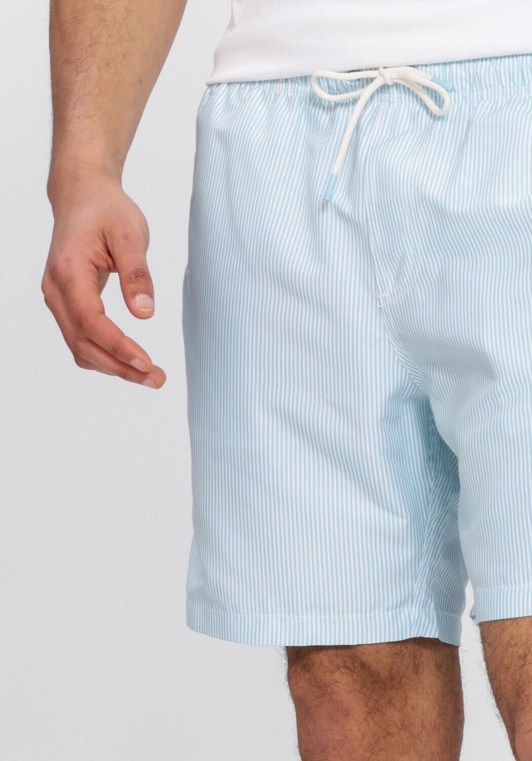 Blaue SHIWI Badehosen MIKE SWIM SHORTS 7 INCH FINE STRIPE - large