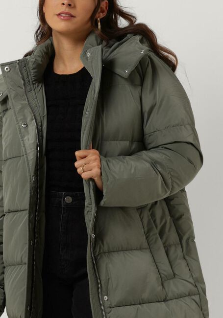 Grüne LEVETE ROOM Wattierte Jack LR-GIBELLA JACKET - large