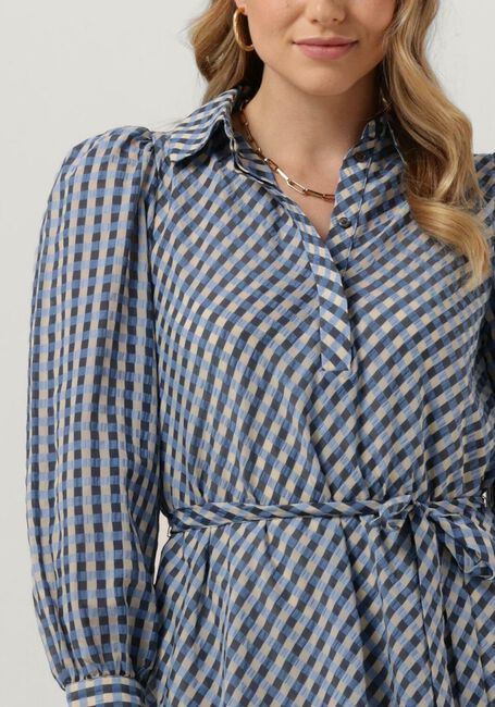Blaue LEVETE ROOM Midikleid ANEMOONE 1 - large