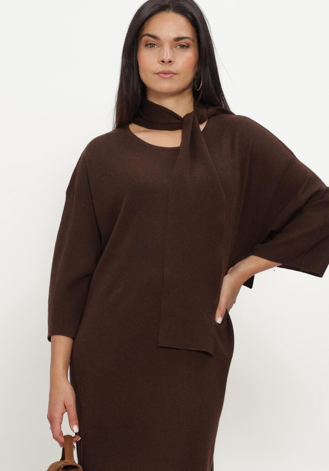 Braune AIMEE THE LABEL Kleider CANNESW6 DRESS - large