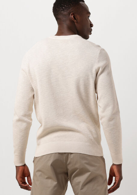 Ecru PROFUOMO Pullover STRUCTURE CREW NECK - large