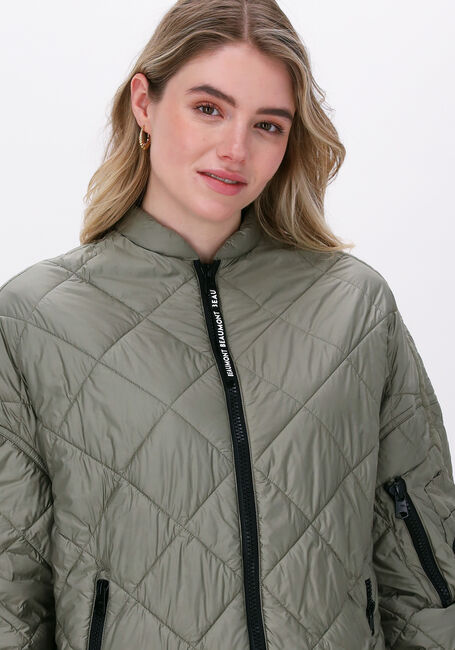 Grüne BEAUMONT Wattierte Jack OVERSIZED BOMBERCOAT - large