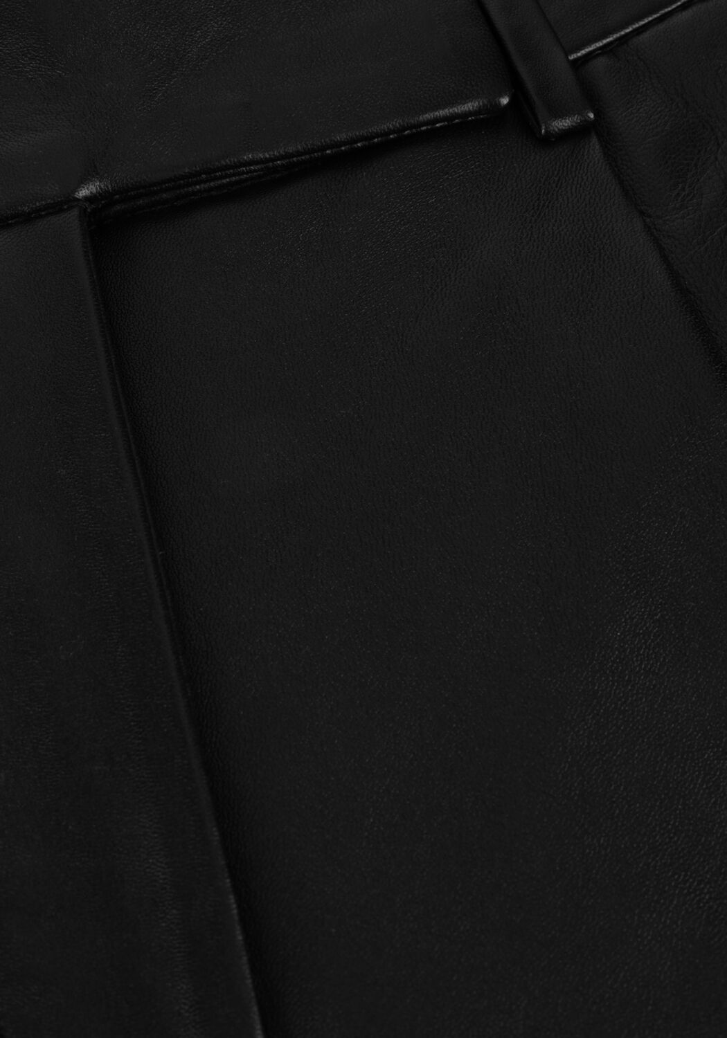 Schwarze CO'COUTURE Kurze Hose PHOEBECC LEATHER PLEAT SHORTS - large